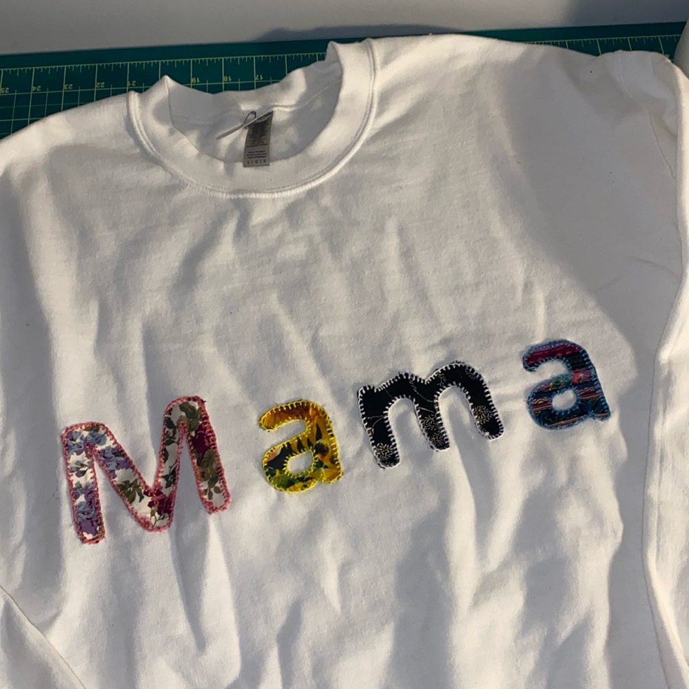 MAMA Crewneck Hand Stitched